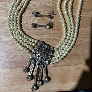 Heidi daus necklace and earrings